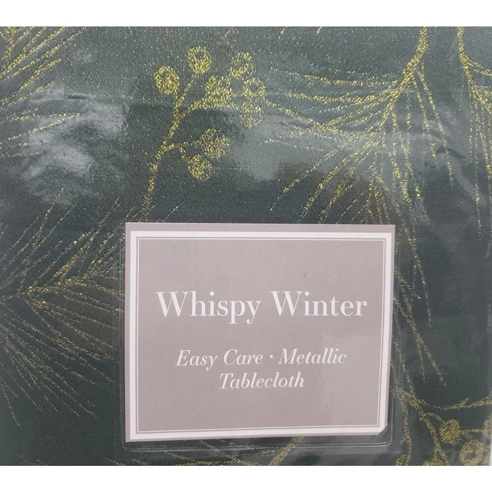 Fabric Metallic Tablecloth,52x70